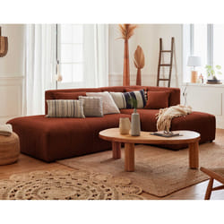 Best Mobilier Victoire Canapé d'angle 4 siège(s) Terre cuite