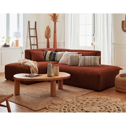 Best Mobilier Victoire Canapé d'angle 4 siège(s) Terre cuite