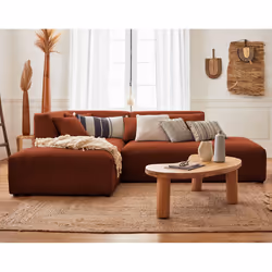 Best Mobilier Victoire Canapé d'angle 4 siège(s) Terre cuite