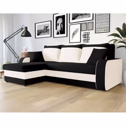 Best Mobilier Valos, Noir, Gris, Velours, Bois, Plastique, 2380 mm, 1470 mm