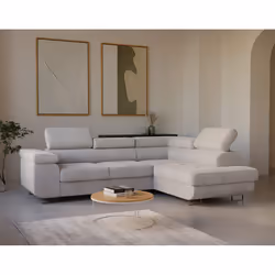 Best Mobilier Zaria, Bleu, Velours, Bois, Métal, 2750 mm, 2020 mm