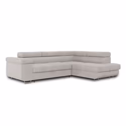 Best Mobilier Zaria Canapé d'angle 5 siège(s) Bleu