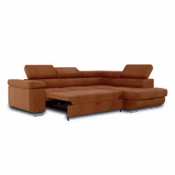 Best Mobilier Zaria Canapé d'angle 5 siège(s) Vert