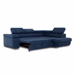 Best Mobilier Zaria Canapé d'angle 5 siège(s) Gris