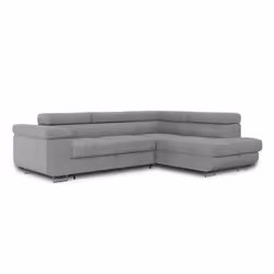 Best Mobilier Zaria Canapé d'angle 5 siège(s) Gris - Vue supplémentaire 4