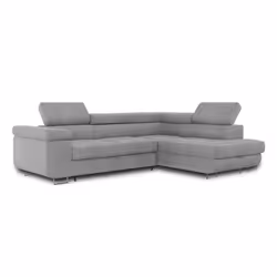 Best Mobilier Zaria Canapé d'angle 5 siège(s) Gris - Vue supplémentaire 5