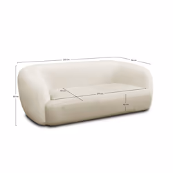 Best Mobilier Zaria Canapé d'angle 5 siège(s) Beige - Vue supplémentaire 4