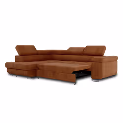 Best Mobilier Zaria Canapé d'angle 5 siège(s) Vert