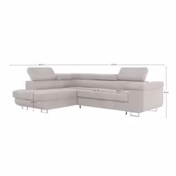 Best Mobilier Zaria Canapé d'angle 5 siège(s) Vert - Vue supplémentaire 6