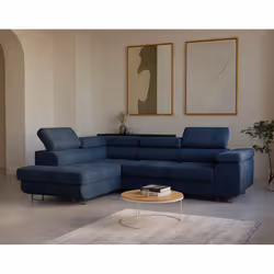 Best Mobilier Zaria, Gris, Velours, Bois, Métal, 2750 mm, 2020 mm