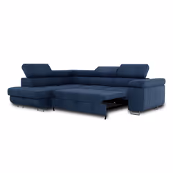 Best Mobilier Zaria Canapé d'angle 5 siège(s) Gris