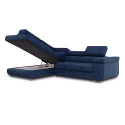Best Mobilier Zaria Canapé d'angle 5 siège(s) Gris