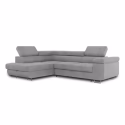Best Mobilier Zaria Canapé d'angle 5 siège(s) Gris - Vue supplémentaire 5