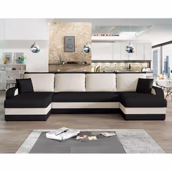Best Mobilier Valos, Noir, Gris, Velours, Bois, Plastique, 3040 mm, 1400 mm