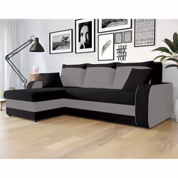 Best Mobilier Valos, Gris, Blanc, Velours, Bois, Plastique, 3040 mm, 1400 mm