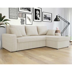 Best Mobilier Valos Canapé d'angle 4 siège(s) Gris