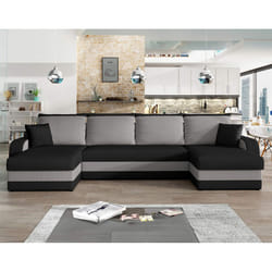 Best Mobilier Valos Canapé d'angle 4 siège(s) Bleu