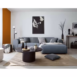 Best Mobilier Aumance, Gris, Velours, Bois, Plastique, 2520 mm, 1500 mm