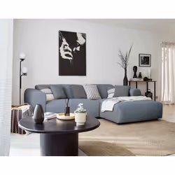 Best Mobilier Aumance Canapé d'angle 4 siège(s) Gris