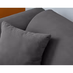 Best Mobilier Aumance Canapé d'angle 4 siège(s) Couleur rouille