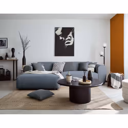 Best Mobilier Aumance, Gris, Velours, Bois, Plastique, 2520 mm, 1500 mm