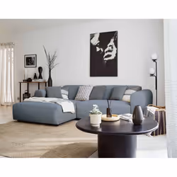 Best Mobilier Aumance Canapé d'angle 4 siège(s) Gris