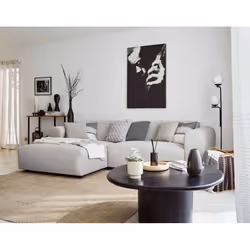 Best Mobilier Aumance Canapé d'angle 4 siège(s) Gris