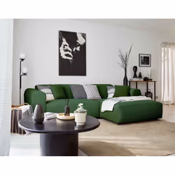 Best Mobilier Aumance Canapé d'angle 4 siège(s) Bleu