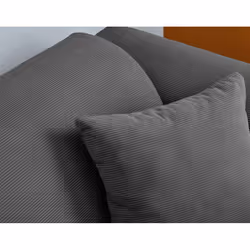 Best Mobilier Aumance Canapé d'angle 4 siège(s) Couleur rouille