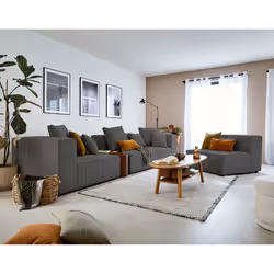 Best Mobilier Colombine 5 siège(s) Noir