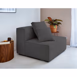 Best Mobilier Colombine, Noir, Velours, Bois, Plastique, 1020 mm, 1020 mm
