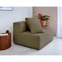 Best Mobilier Colombine, Beige, Velours, Bois, Plastique, 1020 mm, 1020 mm