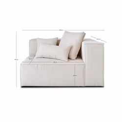 Best Mobilier Colombine 2 siège(s) Noir - Vue supplémentaire 6