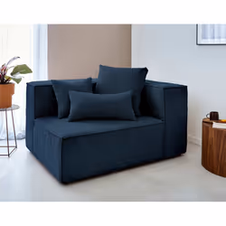 Best Mobilier Colombine, Gris, Velours, Bois, Plastique, 1330 mm, 1020 mm