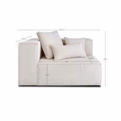Best Mobilier Colombine 2 siège(s) Noir - Vue supplémentaire 6
