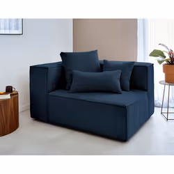 Best Mobilier Colombine, Gris, Velours, Bois, Plastique, 1330 mm, 1020 mm