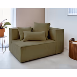 Best Mobilier Colombine, Beige, Velours, Bois, Plastique, 1330 mm, 1020 mm