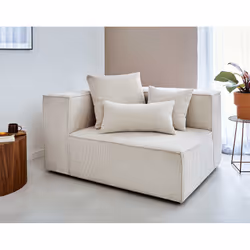 Best Mobilier Colombine, Bleu, Velours, Bois, Plastique, 1330 mm, 1020 mm
