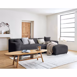 Best Mobilier Laponie Canapé d'angle 4 siège(s) Taupe