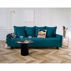 Best Mobilier Apia, Beige, Velours, Bois, Bois, 2200 mm, 1000 mm