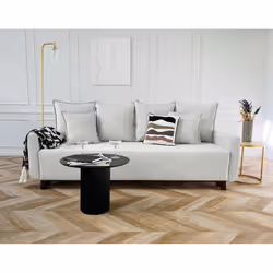 Best Mobilier Apia, Gris, Velours, Bois, Bois, 2200 mm, 1000 mm