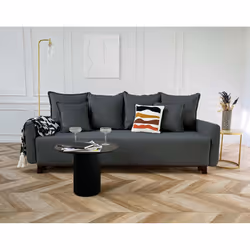 Best Mobilier Apia, Vert, Velours, Bois, Bois, 2200 mm, 1000 mm