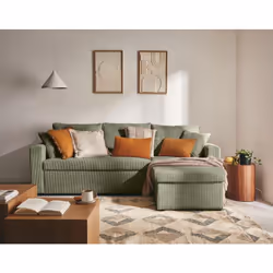 Description générale Offrez un nouveau décor à votre salon avec le canapé d'angle réversible Cyrus. Ce modèle contemporain en ...