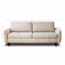 Best Mobilier Dan 3 siège(s) Gris - Vue supplémentaire 7