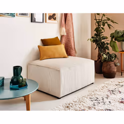 Best Mobilier Topaze, Velours, Bois, 2,5 cm, Topaze, 910 mm, 710 mm
