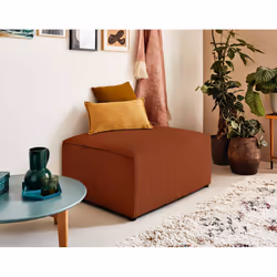 Best Mobilier Topaze, Velours, Bois, 2,5 cm, Topaze, 910 mm, 710 mm
