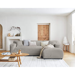 Best Mobilier Laponie Canapé d'angle 4 siège(s) Gris