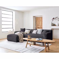 Best Mobilier Laponie Canapé d'angle 4 siège(s) Taupe