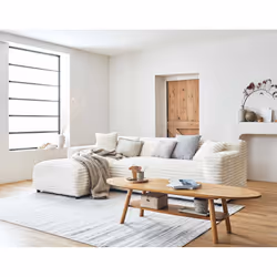 Best Mobilier Laponie Canapé d'angle 4 siège(s) Gris