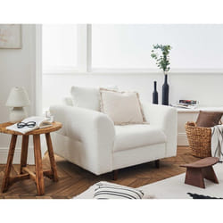 Rune - fauteuil - en tissu bouclette